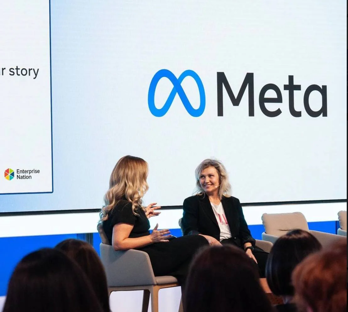 Yev Lukash speaking at Meta Headquarters in Dublin